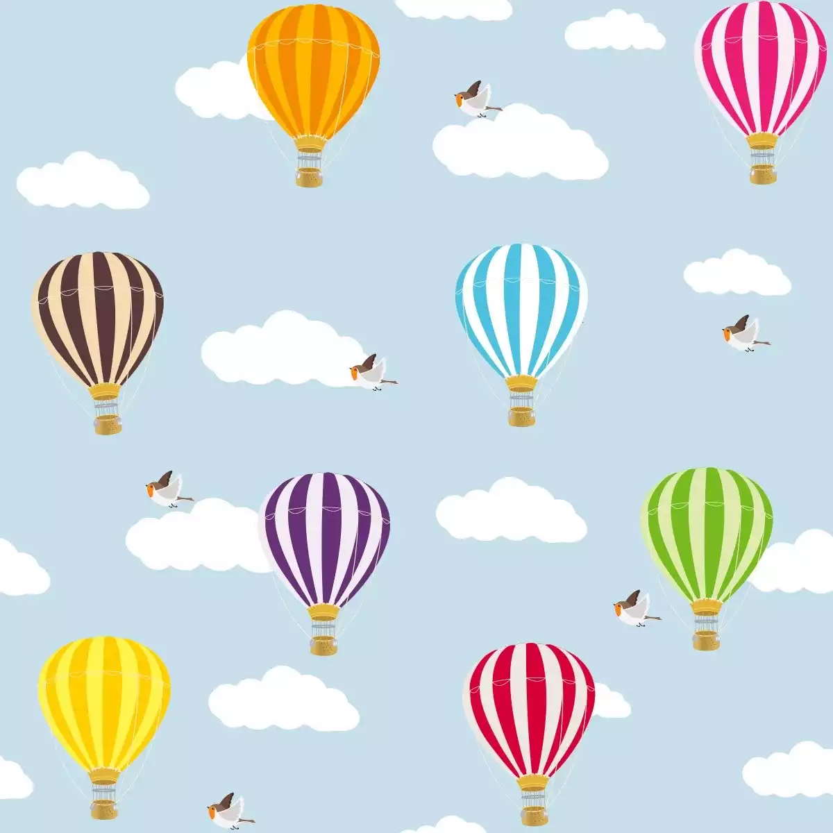 Hot Air Balloons Panel Blinds
